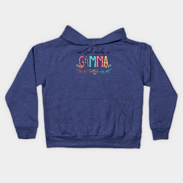 So God Made A Gamma Happy Mother's Day Kids Hoodie by KIMIKA